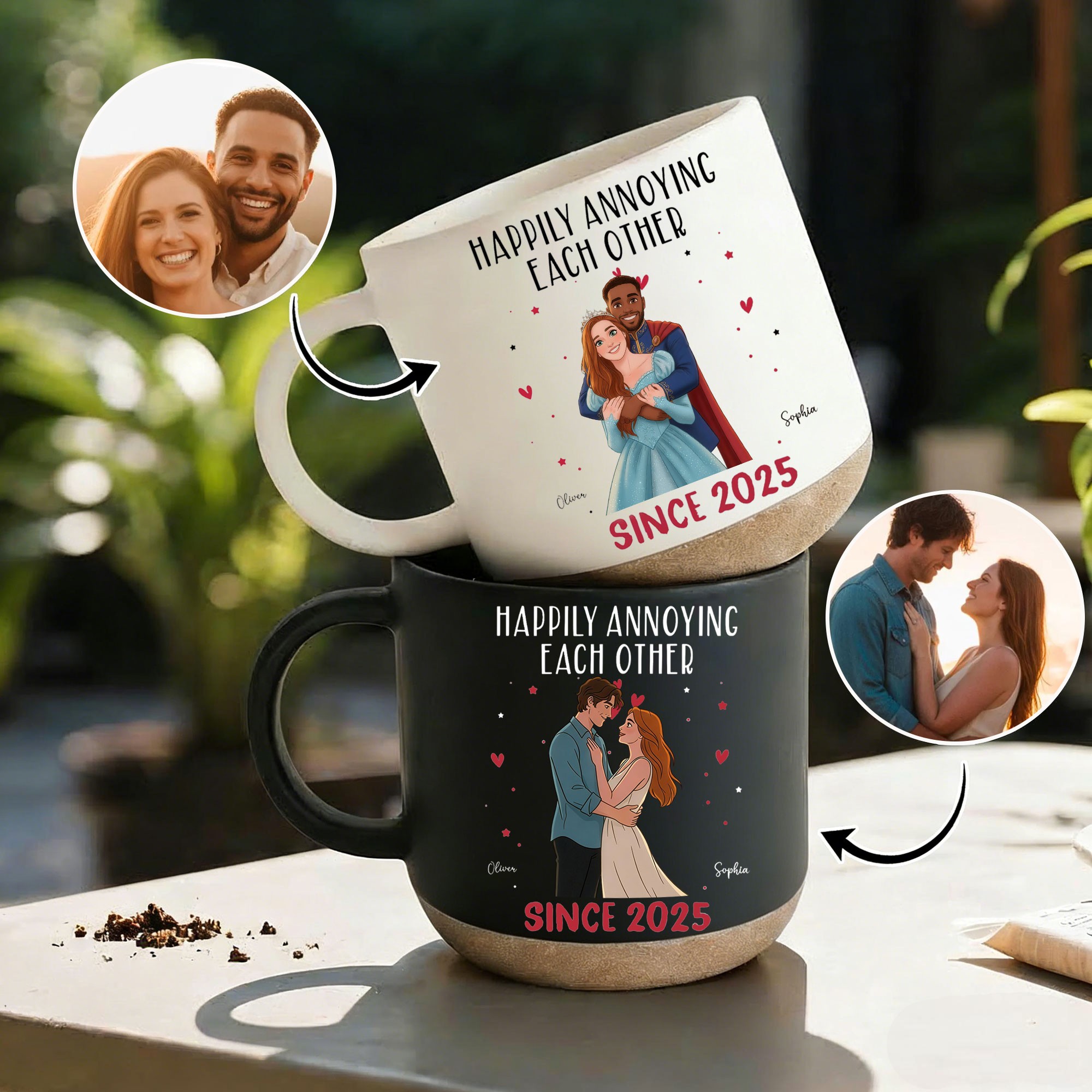 Personalized Cartoon Couple Portrait Mugs The Best Valentine's Day Gift For Him