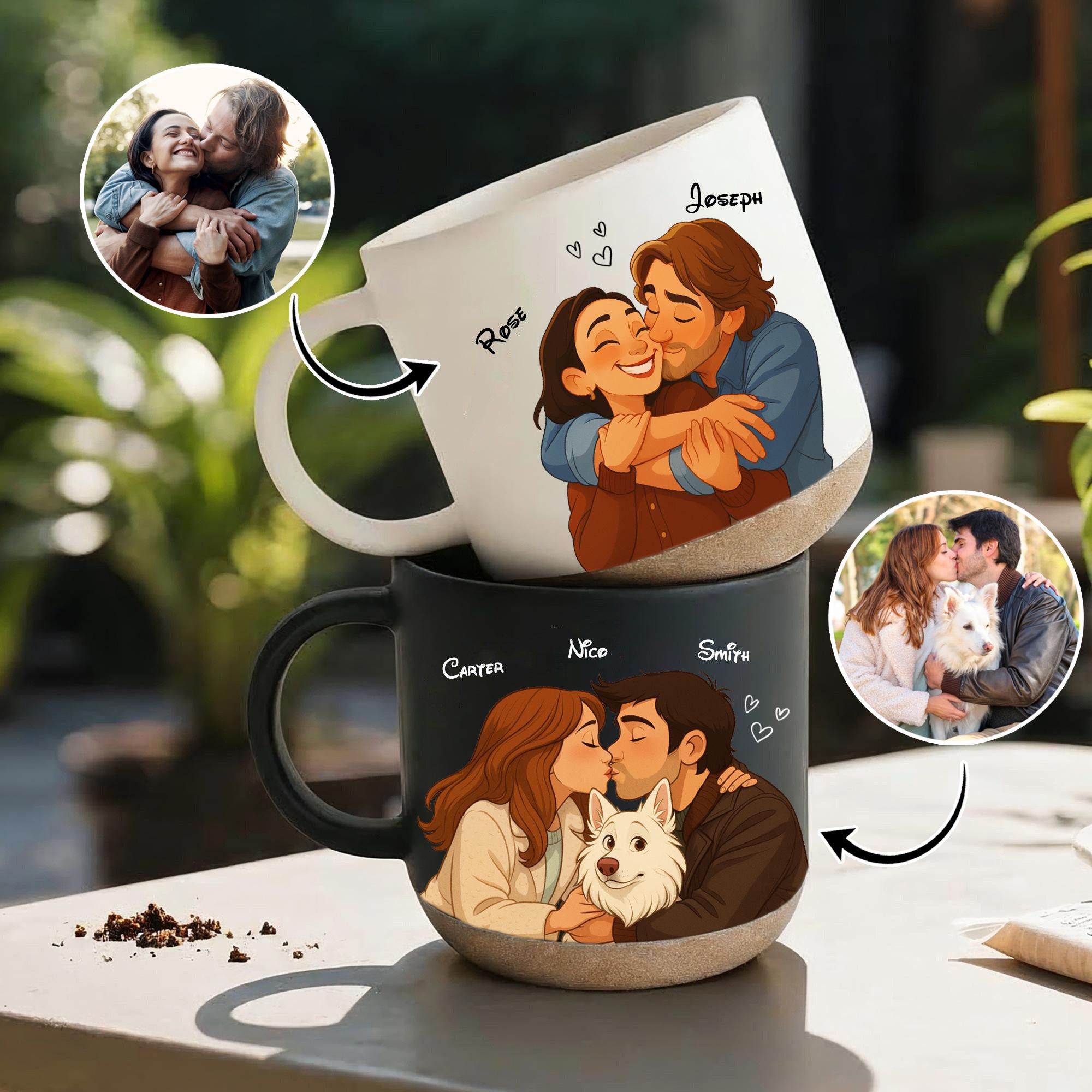 Personalized Cartoon Couple Portrait Mugs The Best Valentine's Day Gift For Him