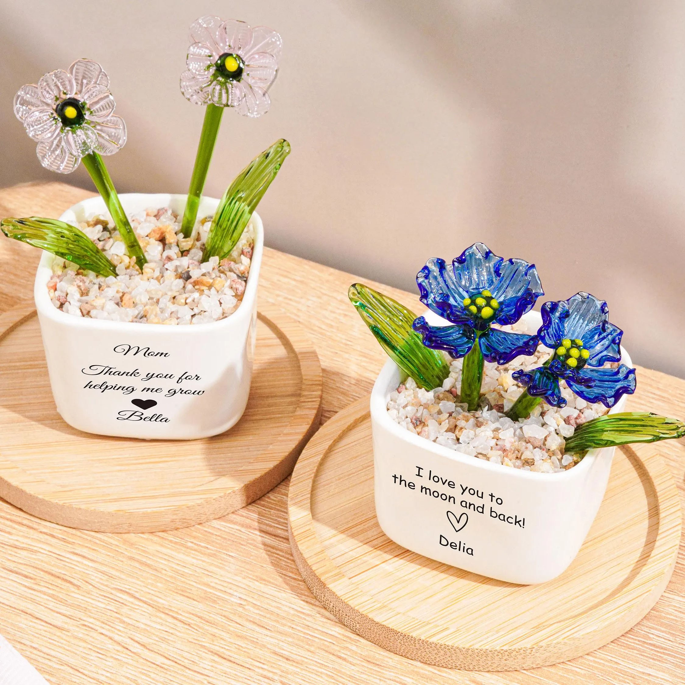 Stained Glass flower Custom Potted Plant