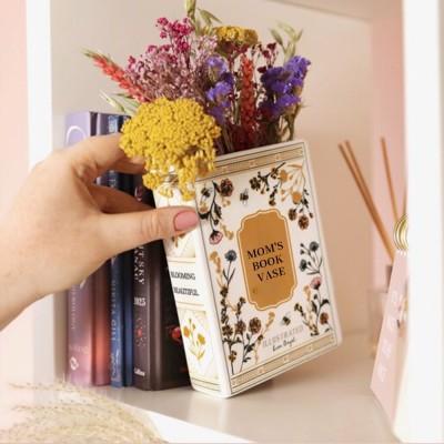 Book Shaped Planter or Vase, Ceramic Book,Gift For Mom.