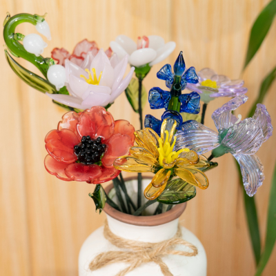 The Children's Birth Month Glass Bouquet - A Mother's Day Gift for Mom.