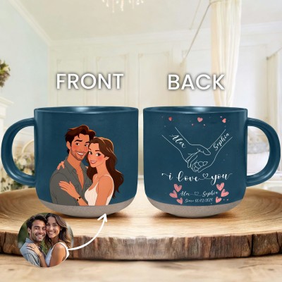 Personalized Cartoon Couple Portrait Mugs The Best Valentine's Day Gift For Him