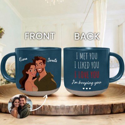 Personalized Cartoon Couple Portrait Mugs The Best Valentine's Day Gift For Him