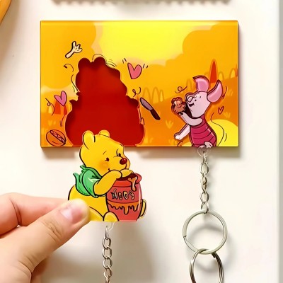 Personalized Cartoon Character Couple Keychain Holder for Your Love